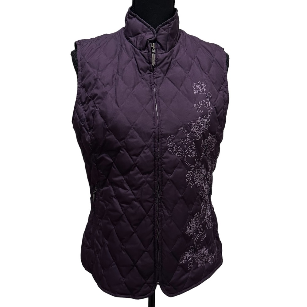 Eddie‎ Bauer Women Medium Premium Quality Goose Down Quilted Puffer Vest